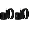 Miniatyrbilde 1 av 2: 2-pakning - Lader for Samsung 25W - Adapter + Kabel USB-C Hurtiglader Black Black