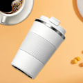 Miniatyrbillede 4 af 4: Rejsekrus | Termokrus i rustfrit stål | Vakuumflaske | Lækagesikker Tumbler | Kaffe to Go Krus med BPA-frit, let rengørligt låg