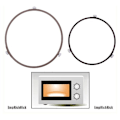 Miniatyrbilde 2 av 5: Mikrobølgeovn Glassdreieskive Brakett Base Roterende Ring B