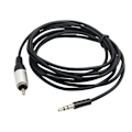 Miniatyrbillede 2 af 7: 2 Meter 3.5mm til RCA Mono AUX Kabel Tilslut dine enheder nemt Simpel tilslutning til hjemmeunderholdningssystemer