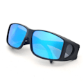 Pikkukuva 3 / 6: Uudet polarisoidut linssit miesten ajo- ja kalastussaurinkolasit, peittävät miinuslasit, käännettävät Polaroid-aurinkolasit, Oculos De Sol Masculino white frame gray