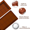 Miniatyrbillede 5 af 6: Chokoladeform chokoladeform silikone, silikone dyb chokoladeform 2 dele