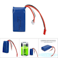 Miniatyrbild 5 av 5: Universellt litiumbatteri 7.4v 1100mah för Wltoys A949 A959 A969 A979 K929 fjärrkontroll modellbil null{XW} Invalid No