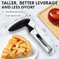Miniatyrbillede 3 af 8: Premium Æblekerner - Ultra Skarp, Rustfrit Stål, Takkede Blade til Nem Kerneudskæring - Nem at Bruge & Rengøre, Holdbar Æblekerner til Bagning