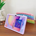 Miniatyrbild 5 av 5: Pop Fidget Leksaksfodral för Samsung Galaxy Tab Tryck Bubbla Skyddande Stöttåligt Skal Lila T515-T510 10.1