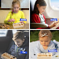 Miniatyrbilde 7 av 8: Montessori Skrutrekker for barn pedagogiske leker skrutbrett tre skrutbrett pedagogisk ferdighet leketøy tidlig utvikling og