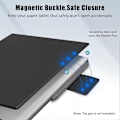 Miniatyrbilde 3 av 5: Beskyttelsesetui for Remarkable Paper Pro - PC PU-lær, magnetisk deksel med pennholder, automatisk vekking/hvile, flerfarget Multicolor Black
