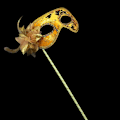 Miniatyrbild 1 av 10: Party Maskeradsmask Venetian GULD【HY】 Gold