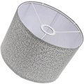 Miniatyrbillede 2 af 2: Naturlig linned lampeskærm bordlampe gulvlampe tromle lampeskærm udskiftning (til E27 pære) (26.00X26.00X20.00CM, som vist på billedet)