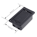 Miniatyrbild 9 av 10: Aktiv Basgitarr Pickup 9V Batterilåda Plastskydd Hållare Fodral för Gitarr Bas Pickup Ersättningsverktyg 2 0.03