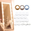 Miniatyrbilde 1 av 6: Speilkommode Lys Hollywood-stil Stripe 14 Dimmbare Pærer, USB-kabel
