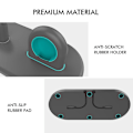 Miniatyrbillede 4 af 5: AHASTYLE PT116 Opladningsstander med Dobbelte Positioner til Apple Watch, Smartwatch Oplader Holder Base Style A Apple Watch SE (2022) Style A Apple Watch SE (2022) Grey