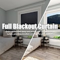 Miniatyrbillede 4 af 7: INF DIY mørklægningsgardin Sort Black 145 x 200 cm