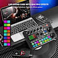 Miniatyrbillede 2 af 5: F998 Live Sound Card Audio Mixer Podcast, Stemmeveksler til mikrofon Karaoke