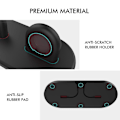 Miniatyrbillede 4 af 5: AHASTYLE PT116 Opladningsstander med Dobbelte Positioner til Apple Watch, Smartwatch Oplader Holder Base Style C Apple Watch SE (2022) Style C Apple Watch SE (2022) Black