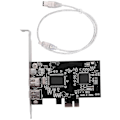 Miniatyrbillede 1 af 5: Pcie Firewire-kort til Windows 10, IEEE 1394 Pci-controller 4 porte (3 X 6 ben og 1 X 4 ben), Firewire TY
