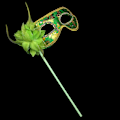 Miniatyrbilde 1 av 10: Partymasker Venetiansk Maskerade GRØNN【HY】 Green