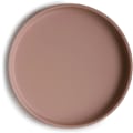 Pikkukuva 1 / 6: Silikoniset lautaset imukupeilla | Silikoniset ruokailuvälineet vauvoille ja taaperoille | Brick Red