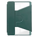 Miniatyrbillede 3 af 5: Til Samsung Galaxy Tab A9+ 360° Roterende Gennemsigtigt Smart Læder Etui med Tastatur Dark Green