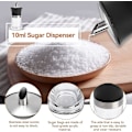 Miniatyrbillede 2 af 5: Sukkerdispenser Hældetud Shaker, Sukkerbeholder Sukker Shaker Krydderiopbevaringsbeholder, 100 ml