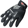Miniatyrbilde 2 av 2: BMX MTB Sykkelhansker for Barn - Fullfinger Sykkelhansker Gutter Jenter Black