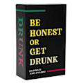 Miniatyrbild 1 av 4: Engelsk version av BE HONEST OR GET DRINK Sincerely Leisure Party Game Card