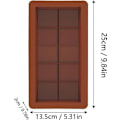 Miniatyrbillede 6 af 6: Chokoladeform chokoladeform silikone, silikone dyb chokoladeform 2 dele