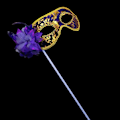 Miniatyrbilde 5 av 10: Partymasker Venetiansk Maskerade SVART【HY】 Black