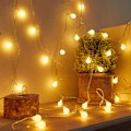 Miniatyrbillede 4 af 6: 10LED Smukke Perler Fe Lys Julefrokost Soveværelse Lyskæde Boligindretning (Hvid)