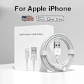 Miniatyrbillede 1 af 6: 3 Meter iPhone Oplader Lightning Hurtig Opladningskabel til iPhone