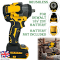 Miniatyrbillede 1 af 5: 800Nm Akku-skruenøgle til Dewalt 18V Batteri 1/2\" Børsteløs Elektrisk UK
