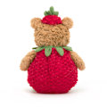 Miniatyrbild 2 av 3: Jellycat Bartholomew Nallebjörn Plysch, 28 cm Mjuk Gosig Klassisk Gåva för Barn Jordgubbsbjörn Strawberry Bear 28cm