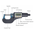 Miniatyrbillede 3 af 5: 0-25mm LCD Digital Elektronisk Mikrometer Digital Palm Udendørs M