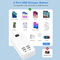 Miniatyrbillede 2 af 5: USB-C, 6-ports USB-lader, 2 USB-C porte + 4 USB-A porte, multi-U