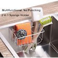 Miniatyrbilde 2 av 6: Svampholder for Vask Caddy - Vaskholder for Vask, 2 Tommer - WELLNG Sink Caddy