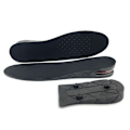 Miniatyrbilde 3 av 6: Get Longer Soles Skoinnlegg for Økt Lengde Opptil 7cm Lengre svart black