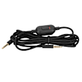 Miniatyrbilde 1 av 7: Gaming Headset Kabel Flettet Hodetelefonledning med Volumkontroll og Dempeknapp for Logitech G Pro G Pro X G433 G233 Svart