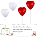 Miniatyrbilde 2 av 3: Valentinsdag - 100-pakke - hjerteformede ballonger