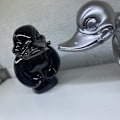Miniatyrbilde 3 av 8: Sint Ducky Bilhettepynt Bil Dekorasjon Front Dekorasjon Silver
