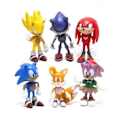 Miniatyrbild 1 av 5: 6 st Sonic figurer action karaktär docka leksaker Anime figur - Perfekt