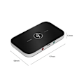 Miniatyrbillede 2 af 10: Bluetooth 5.0 Sender Modtager, 2 i 1 Trådløs Bærbar Stereo Audio Adapter Modtager med RCA/3.5mm AUX Kompatibel Lav Latency HD Audio {XW}