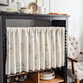 Miniatyrbillede 2 af 8: Boho Gardiner med Frynser, Korte Landlige Cafégardiner til Skabe og Døre L L 150*91