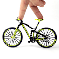 Miniatyrbild 3 av 3: Finger Mountainbike, Metallcykelmodell 1:10, Grön