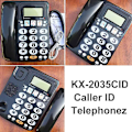 Miniatyrbild 3 av 4: Kx 2035cid sladdtelefon kontor Caller ID Mini bärbar stor knapp