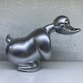 Miniatyrbillede 1 af 8: Vred Duck Bil Hættepynt Auto Forreste Hætte Bilsticker Bil Da Silver