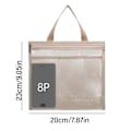 Miniatyrbillede 2 af 10: Mesh Brusebadstaske Toiletartikler Taske PINK pink