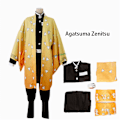 Miniatyrbilde 2 av 6: Barn og voksnes anime Demon Slayer: Kimetsu No Yaiba Zenitsu Giyu Tanjirou Kamado Nezuko Cosplay Kimono Uniform Cosplay Kostyme Kamado Nezuko Kamado Nezuko Adult M