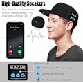 Pikkukuva 2 / 10: Hattu Bluetooth-kaiuttimella, säädettävä musiikkihattu, Bluetooth-lippis Navy Blue