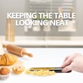 Miniatyrbilde 4 av 4: stk smulebørster for restaurantbord, profesjonell for servitører med lommeklips
