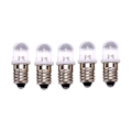 Pikkukuva 1 / 8: 5 kpl E10 LED-lamppua DC 3V 4.5V Mittarilämpötila-ilmaisinlamppu white DC4.5V